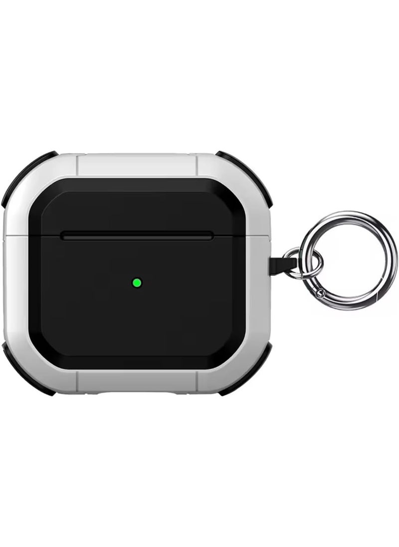 Airpods 4 (USB-C) Case - Protective Shockproof Faux Leather with Keychain - Image 1