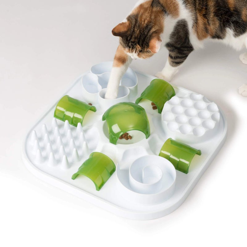 Catit Play Cat Treat Puzzle, Interactive Cat Toy, 43010, White - Image 3