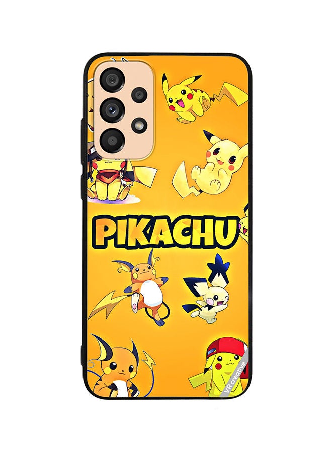 VR CREATIVE Protective Case Cover For Samsung Galaxy A53 5G Pikachu Surfing Design Multicolour - Image 1