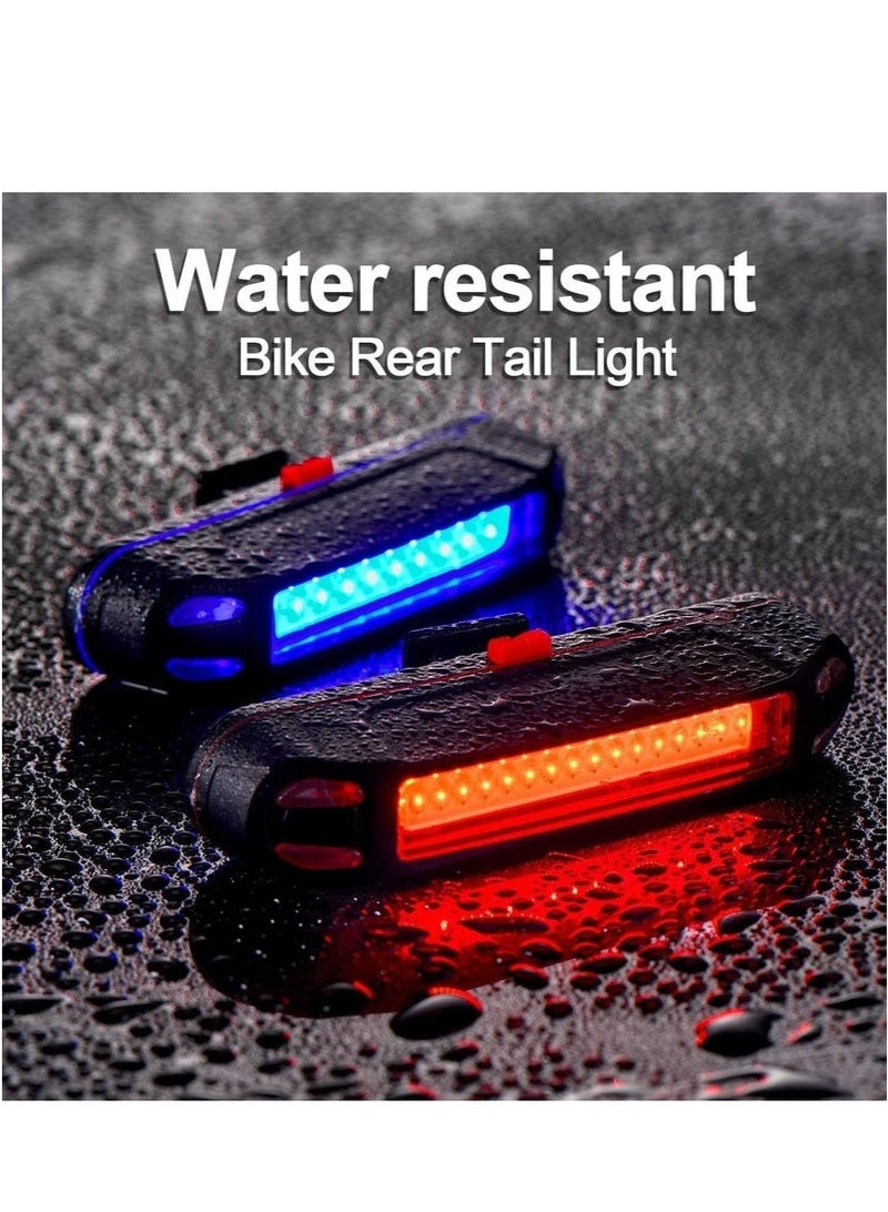 STL 2Pack Bike Rear Tail Light USB Rechargeable Bicycle Taillight Ultra Bright Bicycle LED Safety Light Waterproof Cycling Taillight 5 Light Modes - Image 4