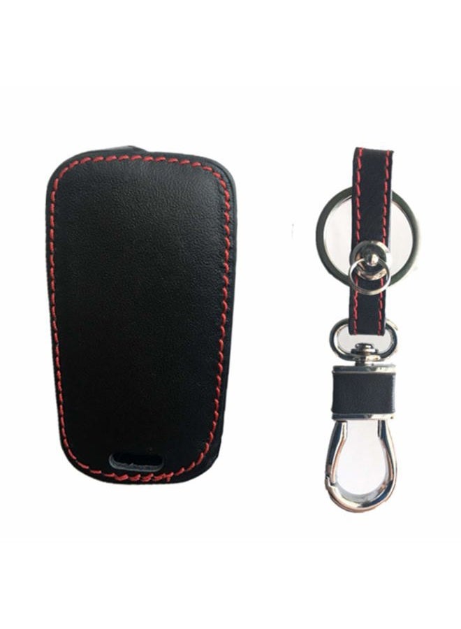 KAWIHEN Leather Smart Remote Key Fob Case Holder Cover For Chevrolet Camaro Cruze Equinox Impala Malibu SS Sonic GMC Terrain Buick Encore LaCrosse Regal Verano OHT01060512 - Image 4