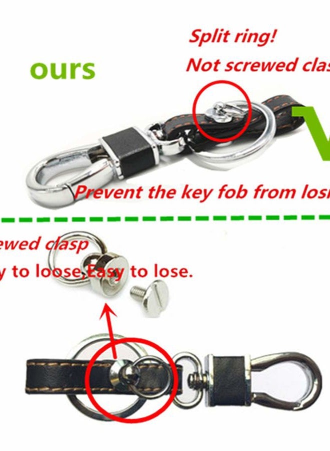 KAWIHEN Leather Smart Remote Key Fob Case Holder Cover For Chevrolet Camaro Cruze Equinox Impala Malibu SS Sonic GMC Terrain Buick Encore LaCrosse Regal Verano OHT01060512 - Image 3
