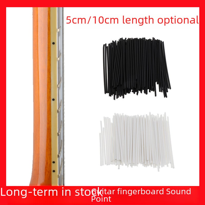 Generic Guitar Fretboard Side Dot Inlays 2mm Black White White 