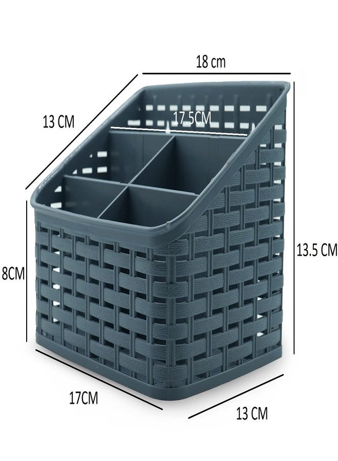 UnequeTrend Plastic Cutlery Holder 4 Sections, for Kitchen - NKD7009-A22 - Image 2