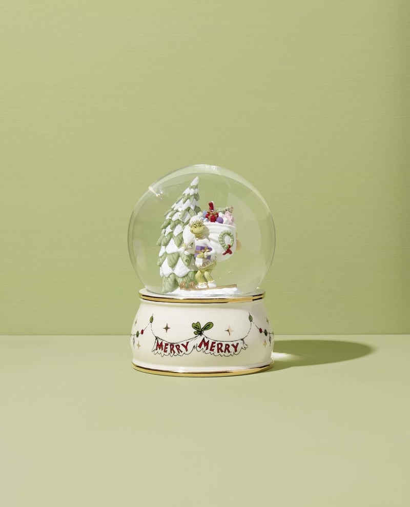 LENOX 896327 كرة الثلج من غرينش، زينة عيد الميلاد والعطلات - Image 3