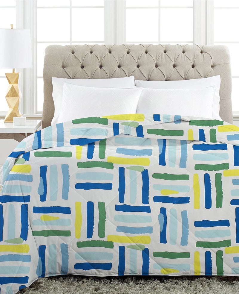 VAS COLLECTIONS 220 GSM Microfiber Printed Reversible Ac Comforter/Blanket for Winter/Quilt/Duvets for Double Bed Size(230X250 Cm, Green & White) - Image 5