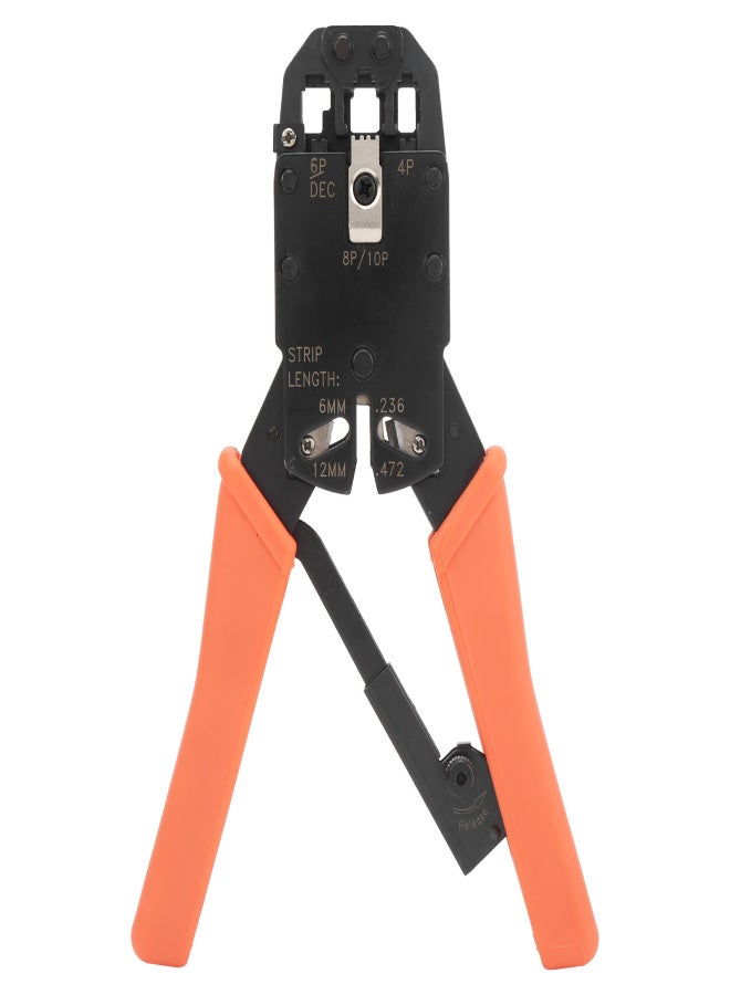 Crimp Pliers High Carbon Steel Handheld Wire Crimping Tool for Telecommunications Connector - Image 2