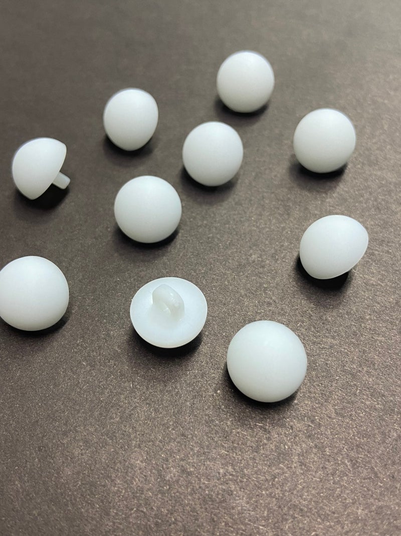Karan Tuhafiye Karan Haberdashery Matte Pearl Blouse Button, Set of 10, White - Image 3