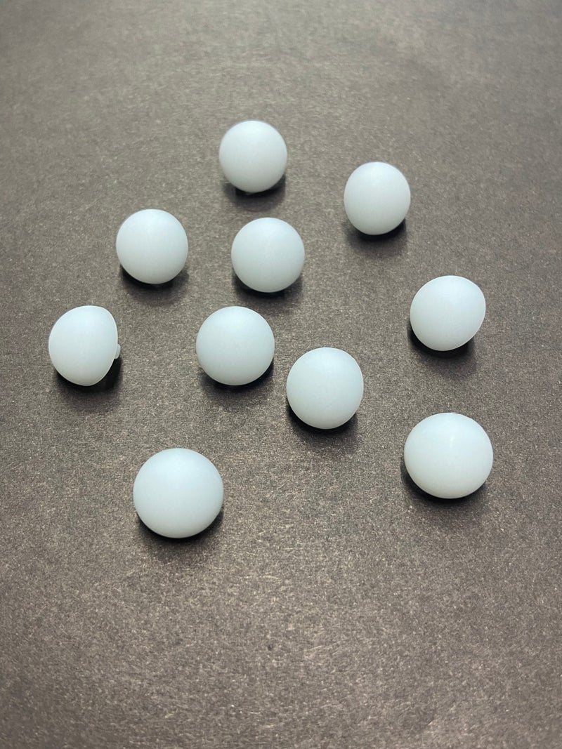 Karan Tuhafiye Karan Haberdashery Matte Pearl Blouse Button, Set of 10, White - Image 1