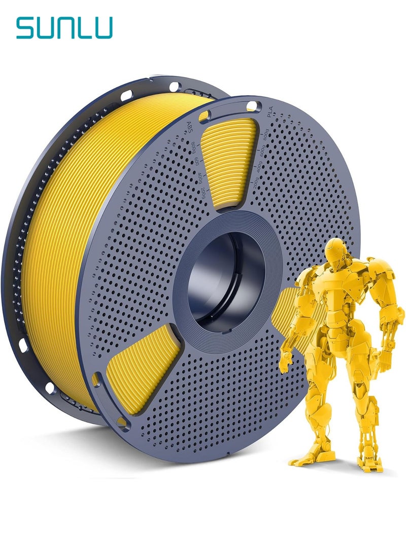 SUNLU PLA 3D Printer Filament PLA Filament 1.75mm, Neatly Wound 3D Printing Filament 1.75mm, Dimensional Accuracy +/- 0.02 mm, Fit Most FDM 3D Printers, 1kg Spool (2.2lbs), Vivid Yellow - Image 1