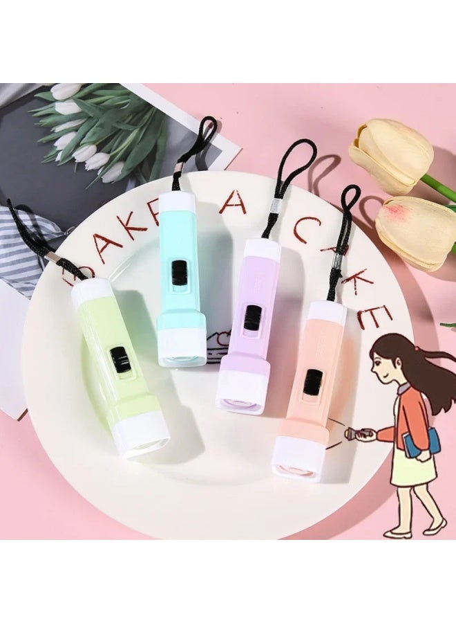 Loquat Mini Student Flashing LED Light Stick Transparent Crystal Plastic Torch Convenient Home Use Children's Teaching Aid-Color:Mini Bright Flashlight - Image 4