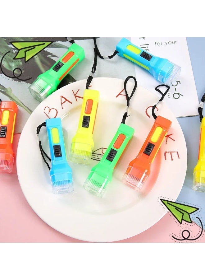 Loquat Mini Student Flashing LED Light Stick Transparent Crystal Plastic Torch Convenient Home Use Children's Teaching Aid-Color:Mini Bright Flashlight - Image 5