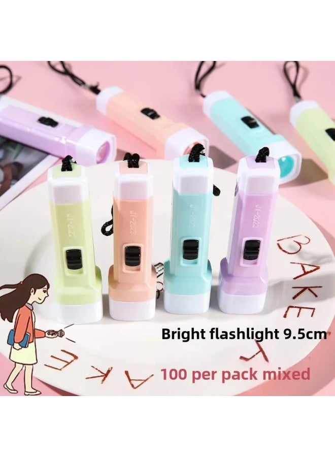 Loquat Mini Student Flashing LED Light Stick Transparent Crystal Plastic Torch Convenient Home Use Children's Teaching Aid-Color:Mini Bright Flashlight - Image 3