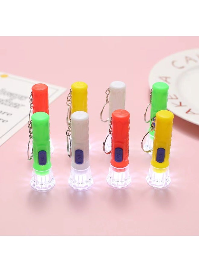 Loquat Mini Student Flashing LED Light Stick Transparent Crystal Plastic Torch Convenient Home Use Children's Teaching Aid-Color:Mini Bright Flashlight - Image 1