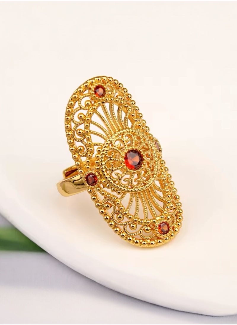 GOLDMAX 21k Gold Plated Ring For Women One Size  - Image 1