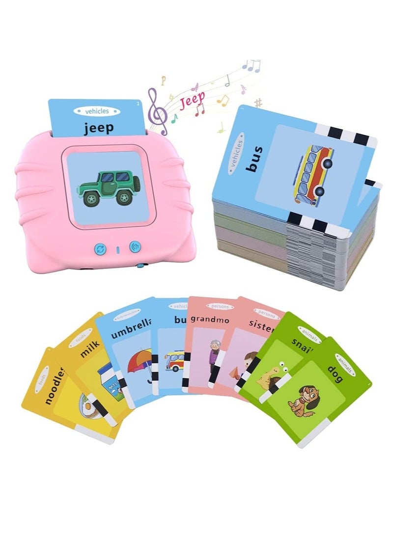 ELTRAZONE Flash Cards for Toddlers 2 3 4 5 6 7 Years Old,112 Card Talking Flash Cards(224 Words),Speech Therapy Toys Autism Toys,Baby Audible Flashcards Early Learning Educational Toys,  - Image 1