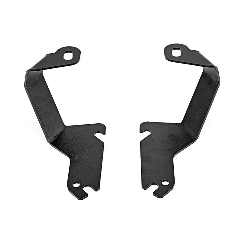WeiSen Engine Cowl Hood Panel Ditch Light Mount Brackets & Whip Antenna for Offroad Compatible with Chevrolet Silverado 1500 1999-2006 - Image 1