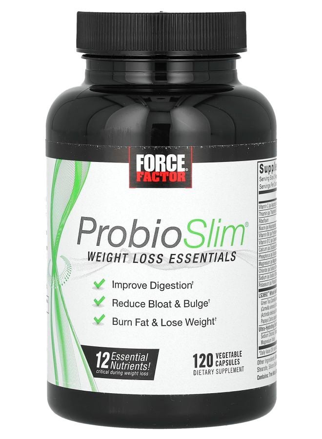Force Factor ProbioSlim Weight Loss Essentials 120 Vegetable Capsules