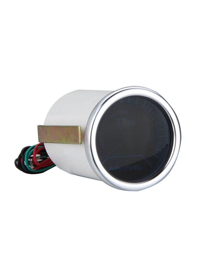Generic Adjustable Tachometer 1K-11K RPM Tacho Gauge Aluminum Shift Light Blue/Red LED Light Black Surface  - Image 2