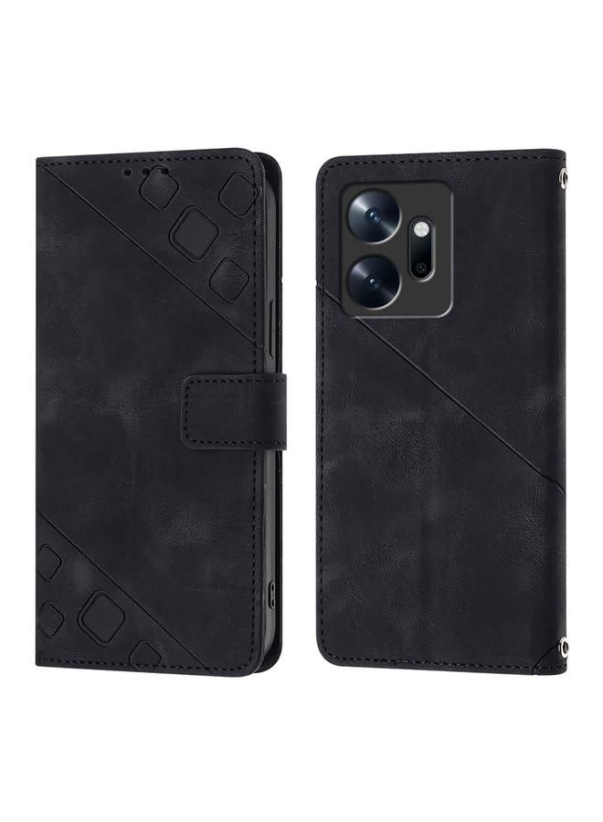 Zaboon Case For Infinix Zero 20 Skin Feel Embossed Leather Phone Case - Image 2