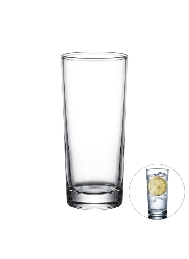 Blinkmax Set of 6 Glass Tumblers, Clear Water and Cold Beverage Cups, Balanced Design, for Hosting and Daily Use - Transparent - Image 2
