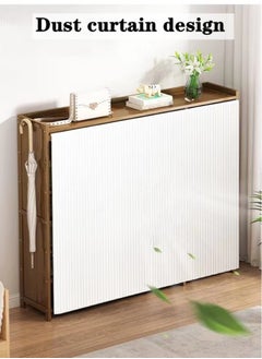 Kutis 6-Tiers Shoe Rack Assembly Shoe Rack Storage Organizer Bamboo Density Board 90x24x117 Centimeter  - Image 2