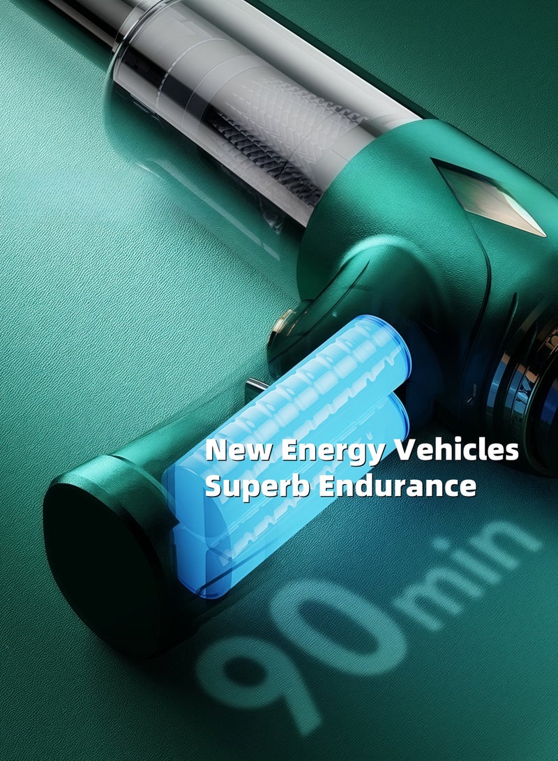 Cordless Car Cleaners - Wireless Mini Car Vacuum Cleaner with LED Light