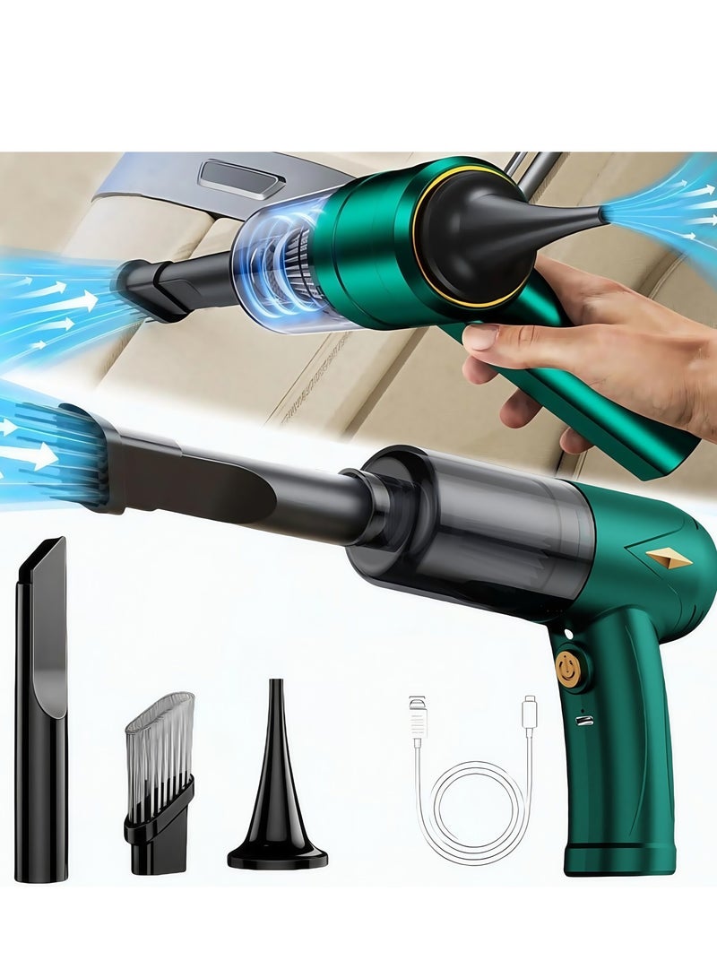 Cordless Car Cleaners - Wireless Mini Car Vacuum Cleaner with LED Light