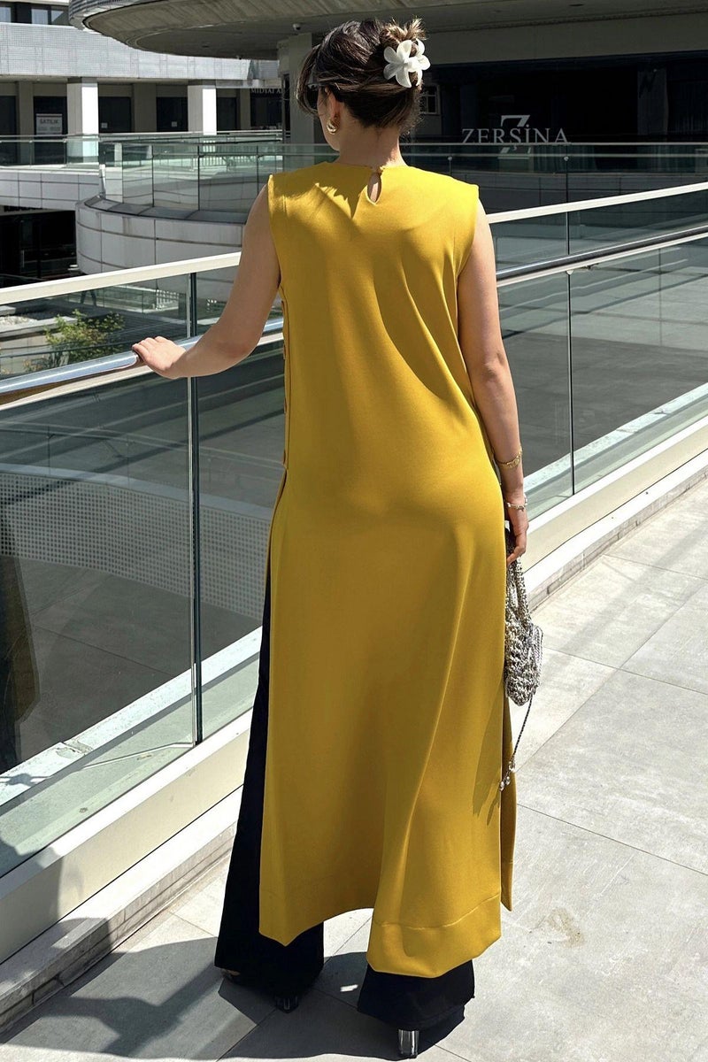 Weshaya Dress Women Mustard - Image 5