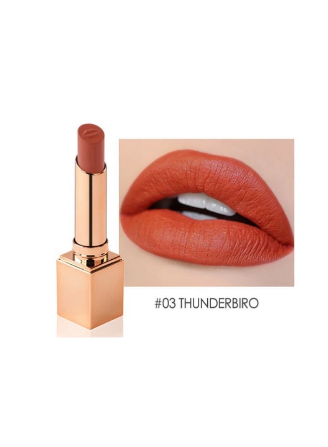 STAGENIUS Long Wear Matte Silky Moisturizing Lipstick #03 Thunderbird - Image 1