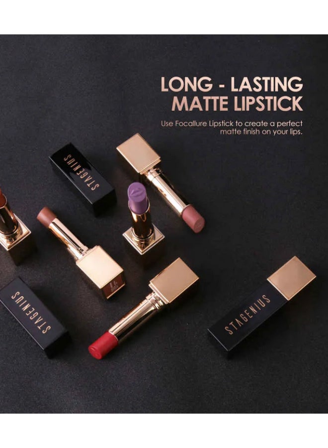 STAGENIUS Long Wear Matte Silky Moisturizing Lipstick #03 Thunderbird - Image 5