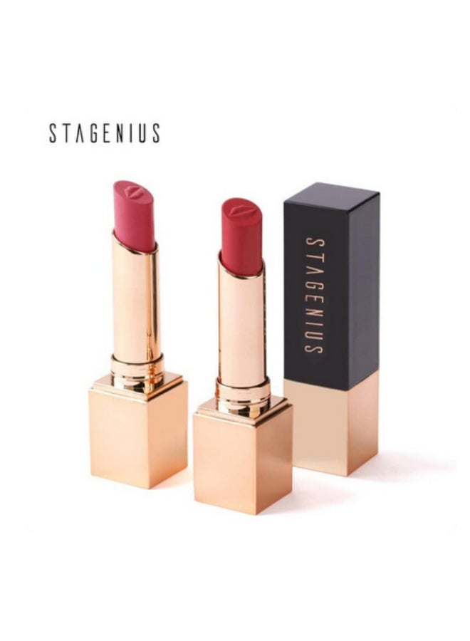 STAGENIUS Long Wear Matte Silky Moisturizing Lipstick #03 Thunderbird - Image 2