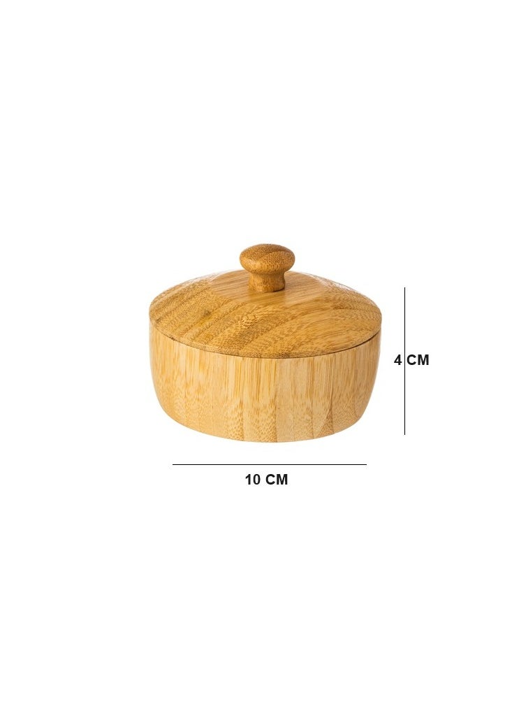 A Set Of 3 Boxes With A Base Made Of Wood For Spices And For Multiple Uses