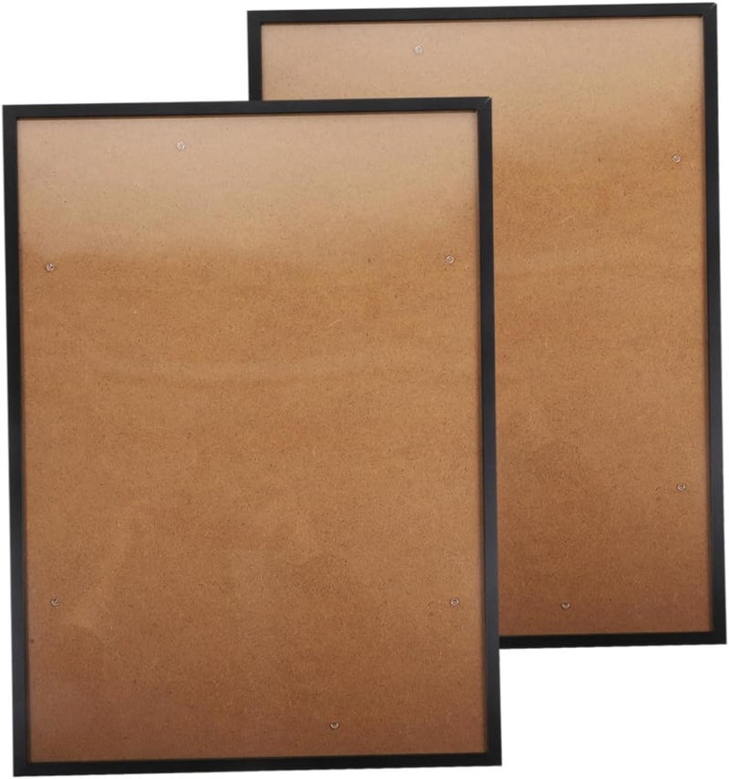 TIDTALEO 2pcs A3 Aluminum Photo Frame Narrow Edge Poster Display Frame Wall Hanging Picture for Bedroom Decor in Black - Image 1