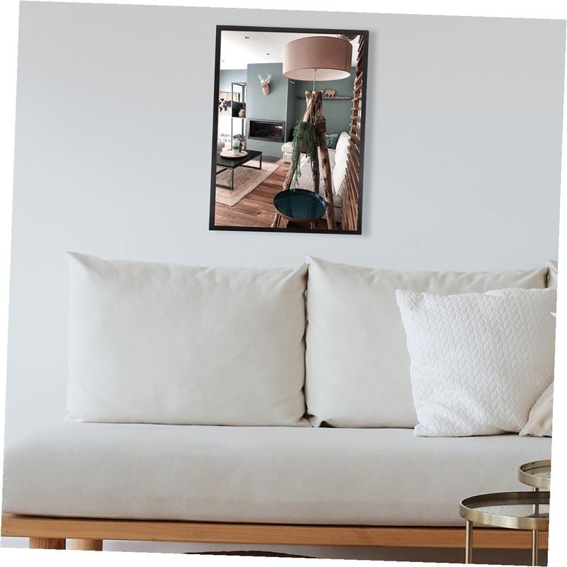 TIDTALEO 2pcs A3 Aluminum Photo Frame Narrow Edge Poster Display Frame Wall Hanging Picture for Bedroom Decor in Black - Image 5