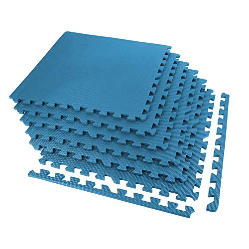 GSQUARE Fitness Puzzle Exercise Mat, EVA Foam Interlocking Tiles, Protective Flooring for Gym Equipment and Cushion for Workouts (Size of Each Mat - 2x2ft (4 sqft)) (4 Pieces) - Image 1