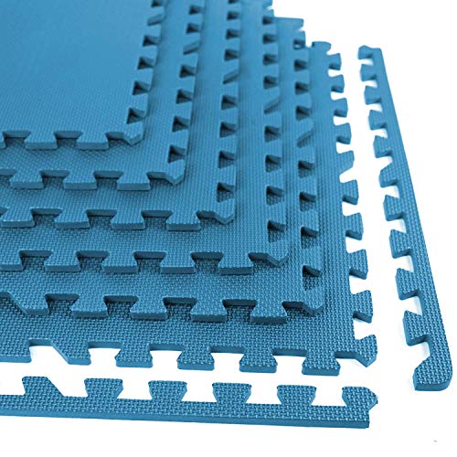 GSQUARE Fitness Puzzle Exercise Mat, EVA Foam Interlocking Tiles, Protective Flooring for Gym Equipment and Cushion for Workouts (Size of Each Mat - 2x2ft (4 sqft)) (4 Pieces) - Image 3