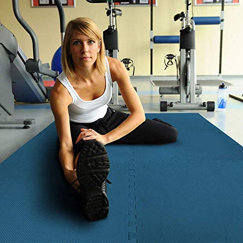 GSQUARE Fitness Puzzle Exercise Mat, EVA Foam Interlocking Tiles, Protective Flooring for Gym Equipment and Cushion for Workouts (Size of Each Mat - 2x2ft (4 sqft)) (4 Pieces) - Image 2