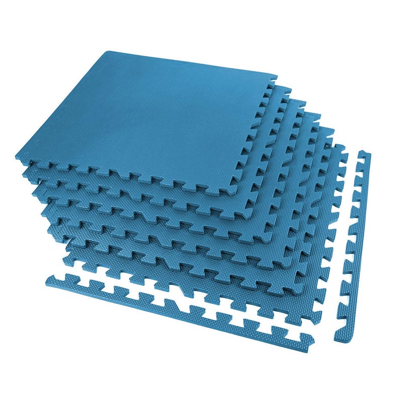 GSQUARE Fitness Puzzle Exercise Mat, EVA Foam Interlocking Tiles, Protective Flooring for Gym Equipment and Cushion for Workouts (Size of Each Mat - 2x2ft (4 sqft)) (4 Pieces) - Image 5