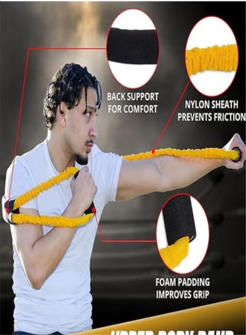 Generic | Shadow Boxer Pro | Boxing Resistance Bands Set for Shadow Boxing, Comes with Ankle Cuffs | Ideal Addition to Your Home Boxing Equipment - Image 4