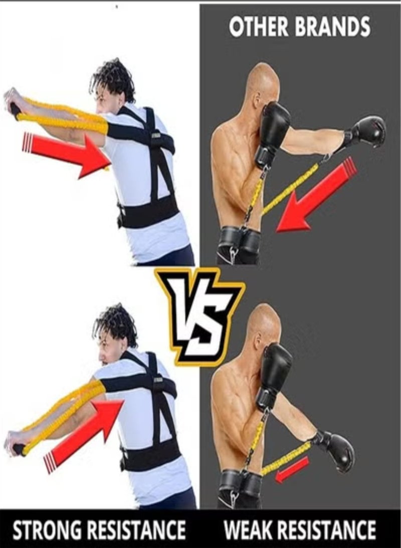 Generic | Shadow Boxer Pro | Boxing Resistance Bands Set for Shadow Boxing, Comes with Ankle Cuffs | Ideal Addition to Your Home Boxing Equipment - Image 5