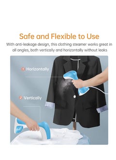 Generic Travel Steamer for Clothes Handheld Garment Steamer Clothes Steamer Portable Clothing Steamer Quick Heating Detachable Water Tank for Home Office.  - Image 3