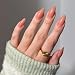 Glamnetic Press On Nails Sheer Peach Medium Almond Fake Nails Sheer Peach Pink Neutral Salon Quality 15 Sizes 30 Nail Kit Wtih Glue - Image 2