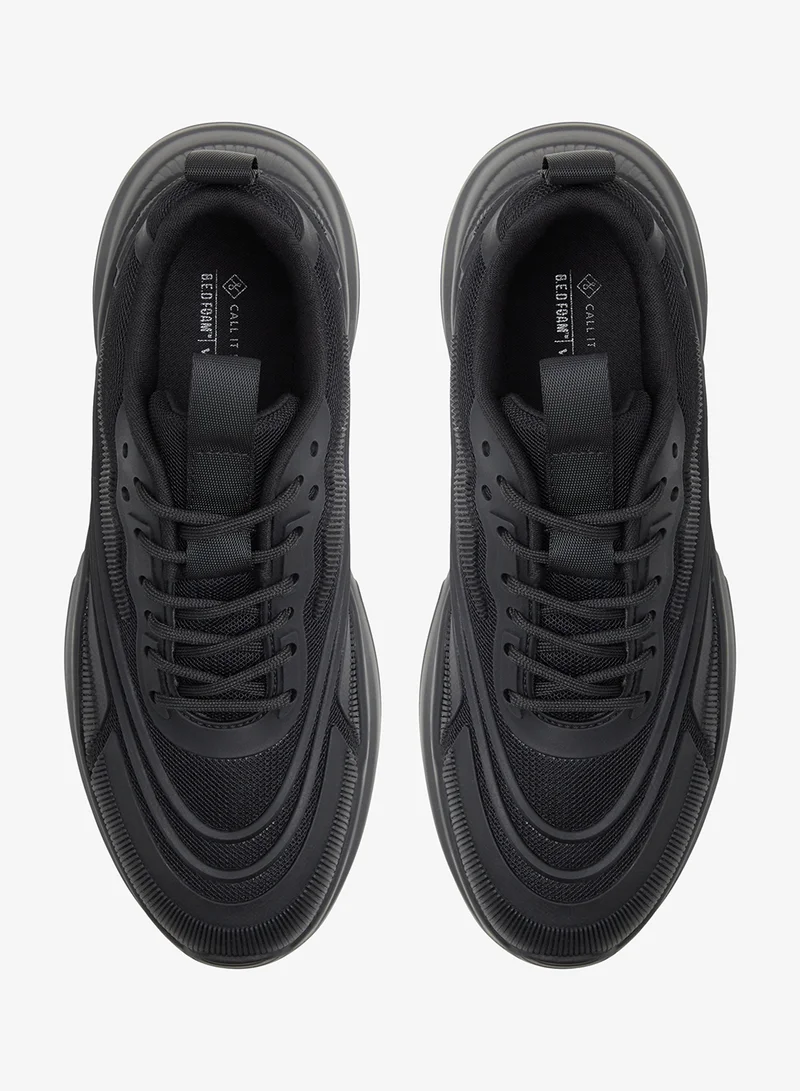 CALL IT SPRING BLACK Refresh Low Top Sneakers for Men | Best Price UAE