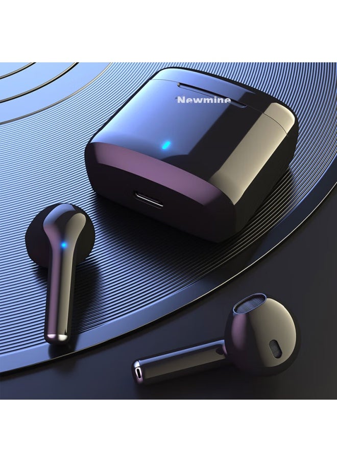 Newmine Tws-x5 Bluetooth Earphones, True Wireless, Semi-in Music Headset, Bluetooth 5.3, Low Latency For Gaming, Compatible With Apple, Android, Xiaomi, Huawei, Sports, Running, Long Battery Life