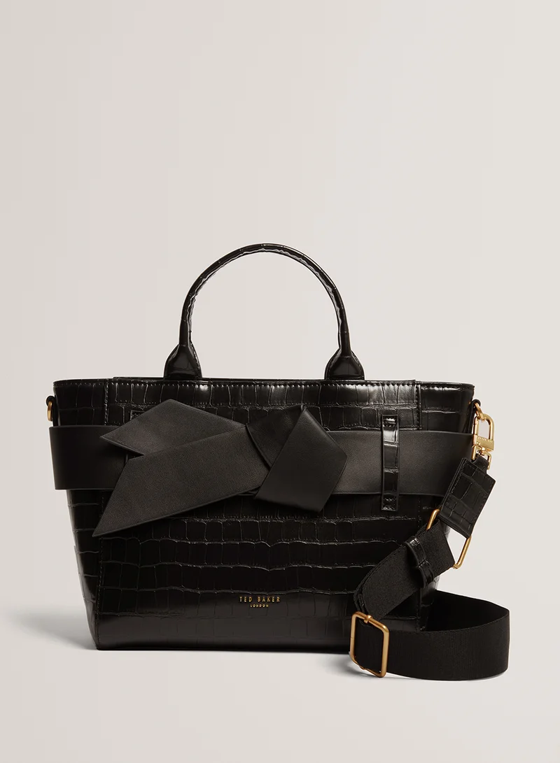 تيد بيكر Jjosia Croc Effect Know Bow Satchel