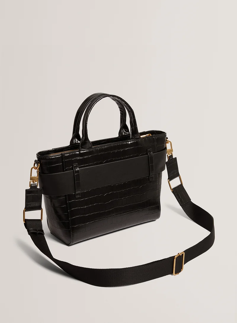 Ted Baker Jjosia Croc Effect Know Bow Satchel