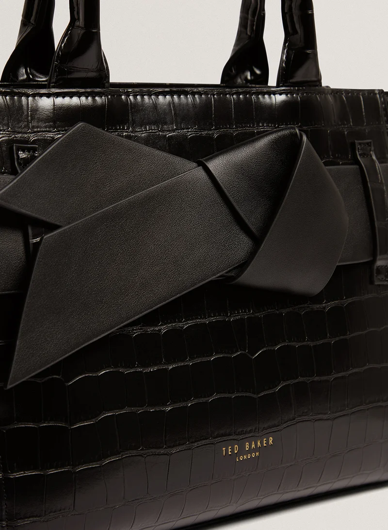 Ted Baker Jjosia Croc Effect Know Bow Satchel