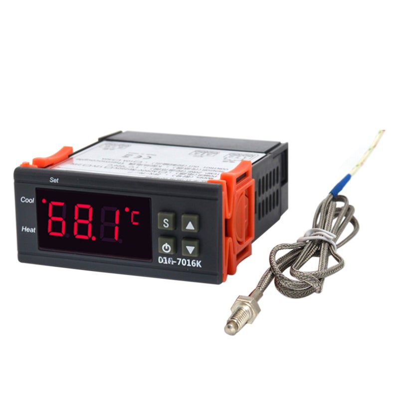 ZFX-7016K 10A Digital Temperature Controller Intelligent High Accuracy Temp Control Thermostat for Freezer Fridge Hatching - Image 1