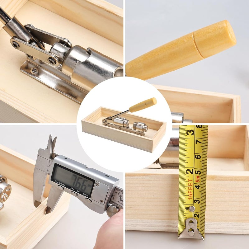 NovelBee Nutcracker Heavy Duty Nut cracker Pecan Cracker Walnut Cracker Tool with Rectangular Wood Box Bowl,Wood Handle and 4 Picks - Image 5